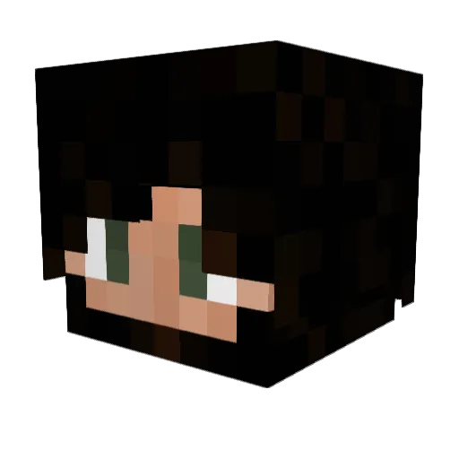 Bobii_alex Minecraft avatar head, 3D render