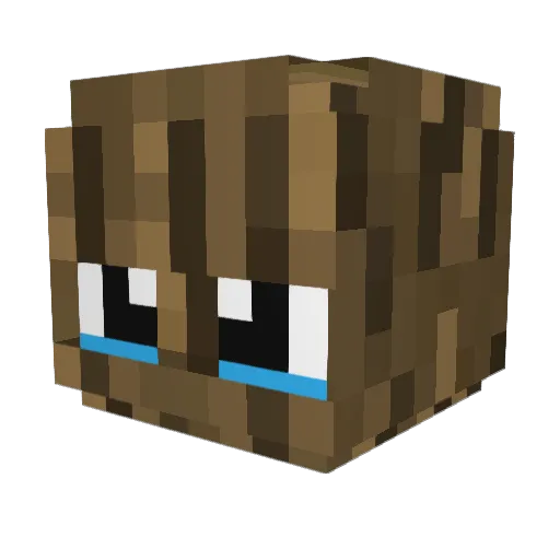 Bobik_Ak Minecraft avatar head, 3D render