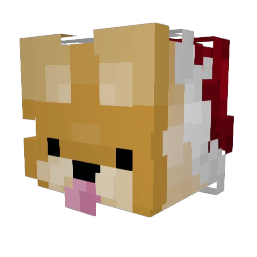 Bobik_love Minecraft avatar head, 3D render