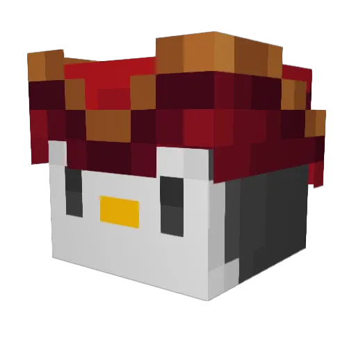 Bobino2009 Minecraft avatar head, 3D render