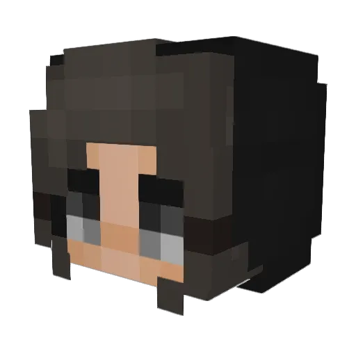 Bobir Minecraft avatar head, 3D render