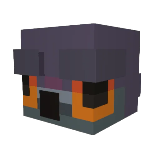 Bobis Minecraft avatar head, 3D render