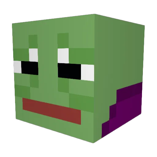 Bobnanos Minecraft avatar head, 3D render
