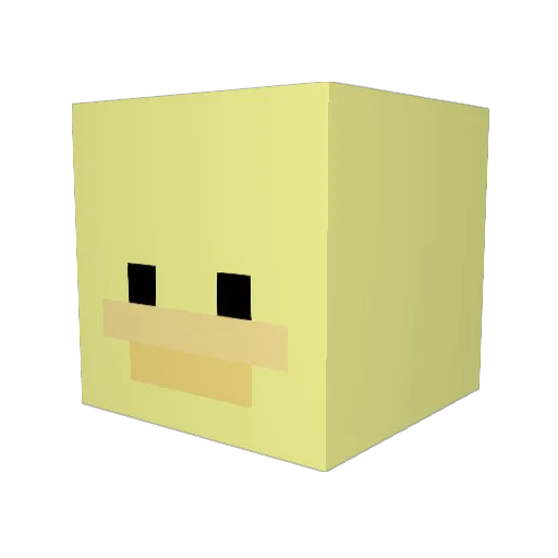 Bobngos Minecraft avatar head, 3D render