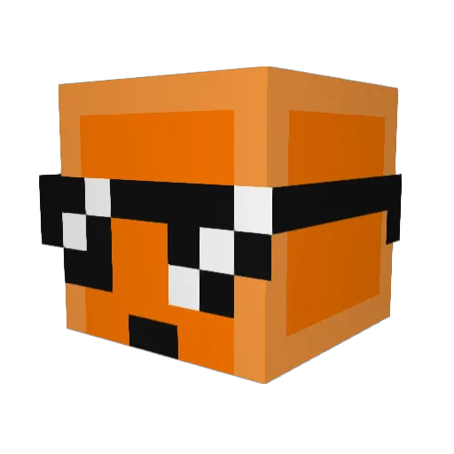 Bobo55255 Minecraft avatar head, 3D render
