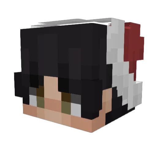 Bobo67_ Minecraft avatar head, 3D render