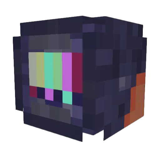 Bobo990 Minecraft avatar head, 3D render