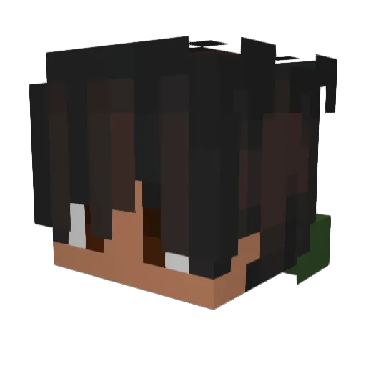 BoboBalling Minecraft avatar head, 3D render