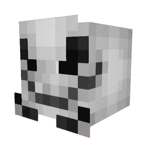 BoboBipolar Minecraft avatar head, 3D render