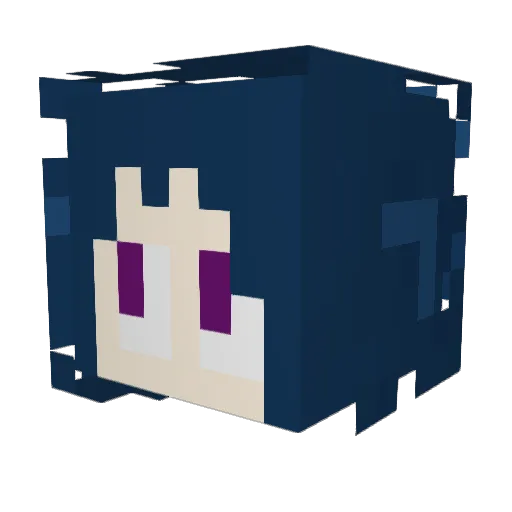 BoboGav Minecraft avatar head, 3D render