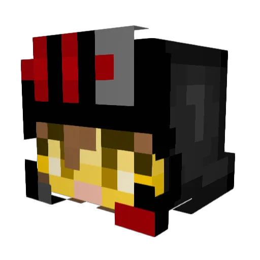 BoboH Minecraft avatar head, 3D render