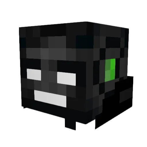 BoboWither Minecraft avatar head, 3D render