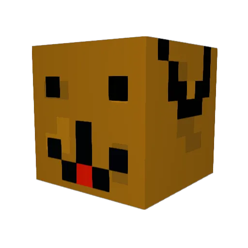 BoboWolf17 Minecraft avatar head, 3D render