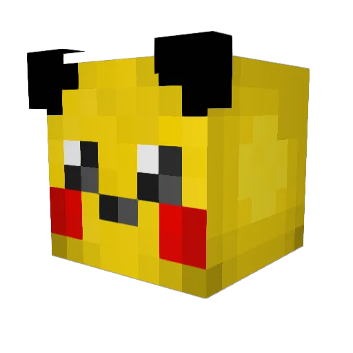 Bobobelk Minecraft avatar head, 3D render
