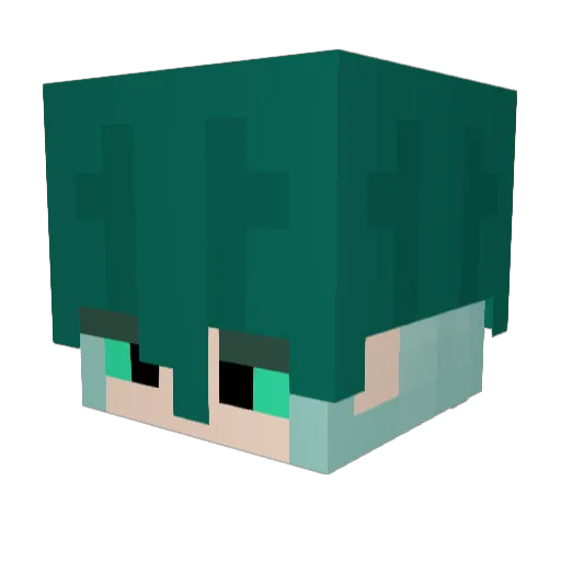 Boboboob Minecraft avatar head, 3D render
