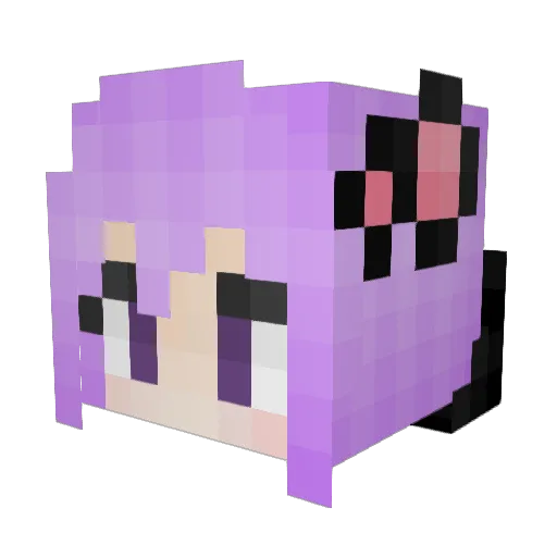 Boboheart Minecraft avatar head, 3D render