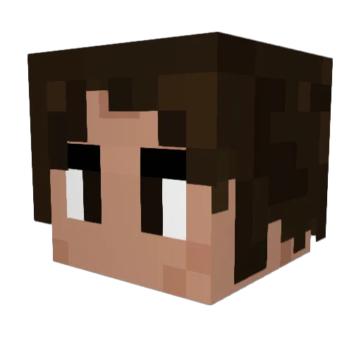 Bobot_v57 Minecraft avatar head, 3D render