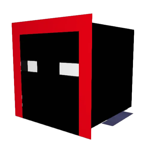 Bobototo Minecraft avatar head, 3D render