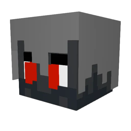 Bobotttt Minecraft avatar head, 3D render
