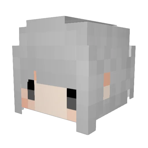 Boboxin Minecraft avatar head, 3D render