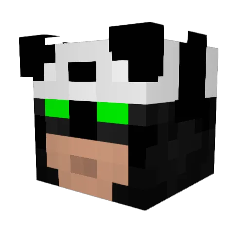 BobrBatman Minecraft avatar head, 3D render