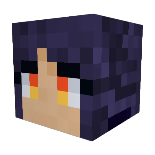 BobreyTheFox Minecraft avatar head, 3D render