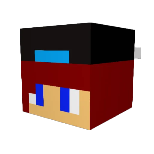 Bobs_Burgers Minecraft avatar head, 3D render