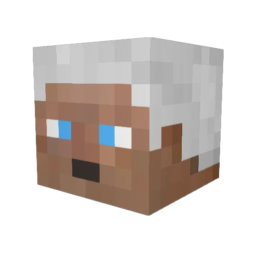 Bobsajit Minecraft avatar head, 3D render