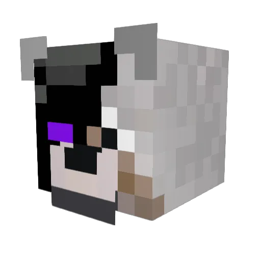 BobtheDOG911 Minecraft avatar head, 3D render
