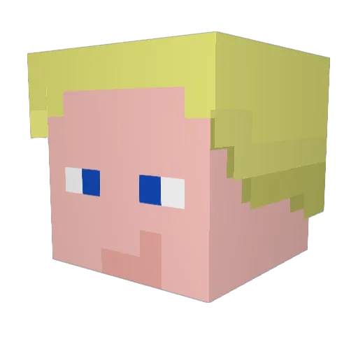 BobtheFishy4 Minecraft avatar head, 3D render