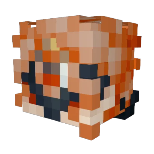 Bobus_1 Minecraft avatar head, 3D render