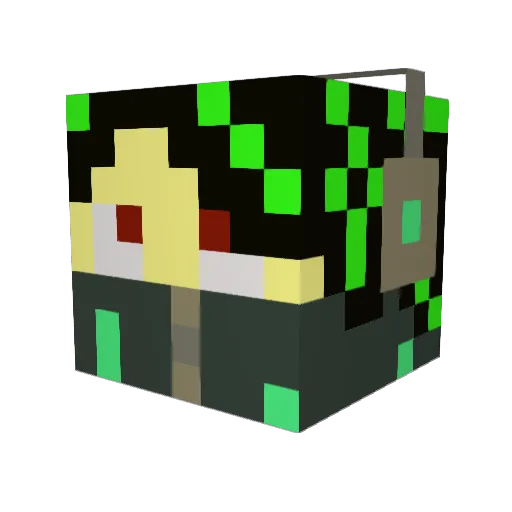 Boby_Floppy Minecraft avatar head, 3D render