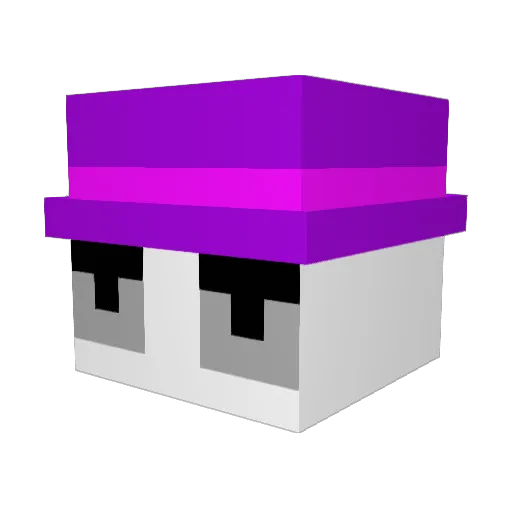Bobz1k_ Minecraft avatar head, 3D render