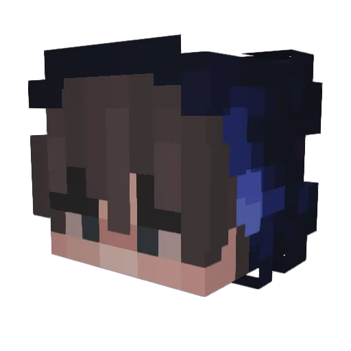 Boccasana Minecraft avatar head, 3D render