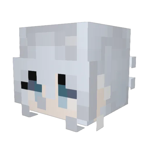 BocchiIV Minecraft avatar head, 3D render