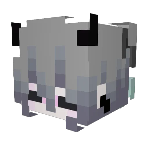 Bocchi_Chan Minecraft avatar head, 3D render