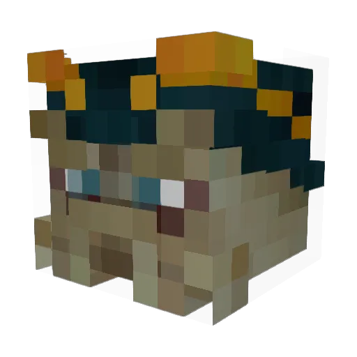 BocieQ7 Minecraft avatar head, 3D render