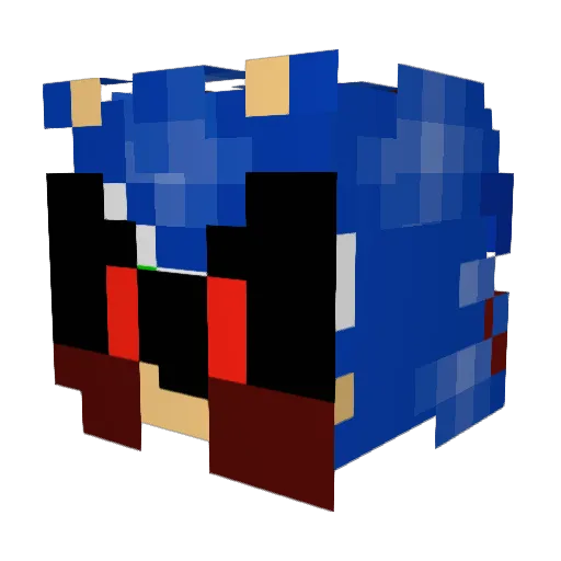 Bockis Minecraft avatar head, 3D render