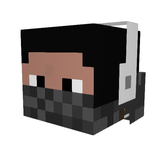 Bockler98 Minecraft avatar head, 3D render