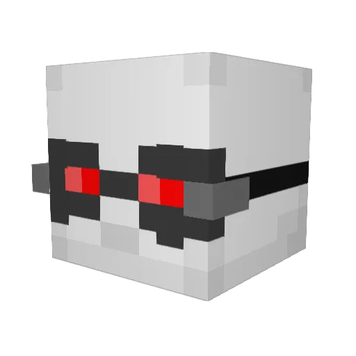 BocksKar Minecraft avatar head, 3D render