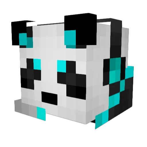 Bocs1 Minecraft avatar head, 3D render