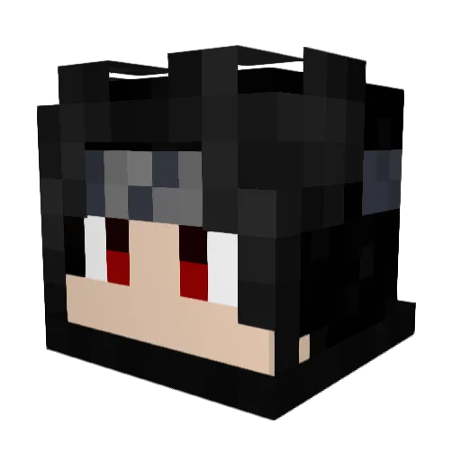 Bocutz Minecraft avatar head, 3D render