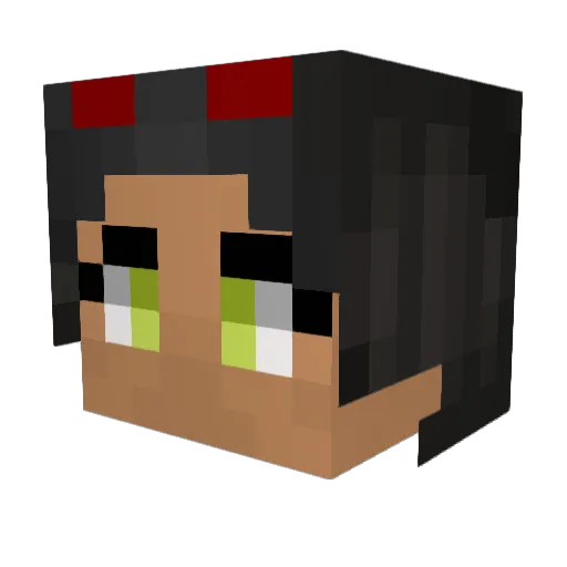 Boczek Minecraft avatar head, 3D render