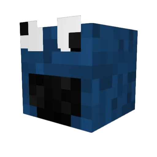 BodaHead Minecraft avatar head, 3D render