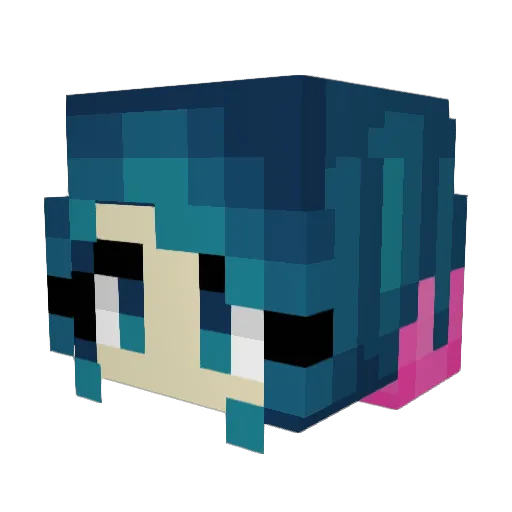 BodaciousGummy Minecraft avatar head, 3D render