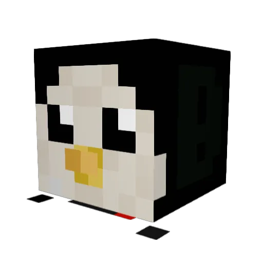 Bodangelz Minecraft avatar head, 3D render