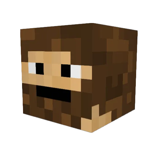 Bodd_al Minecraft avatar head, 3D render