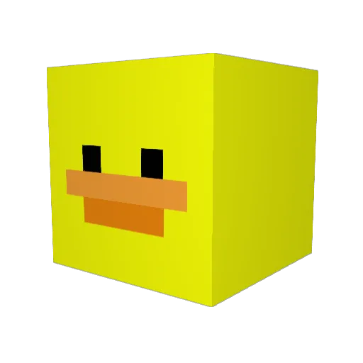 Boddeke Minecraft avatar head, 3D render