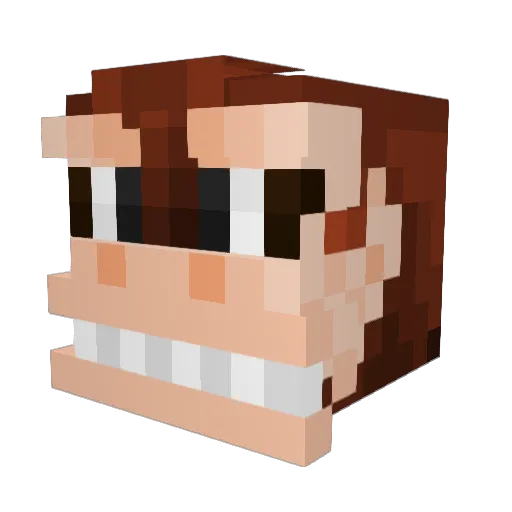 Boddis93 Minecraft avatar head, 3D render