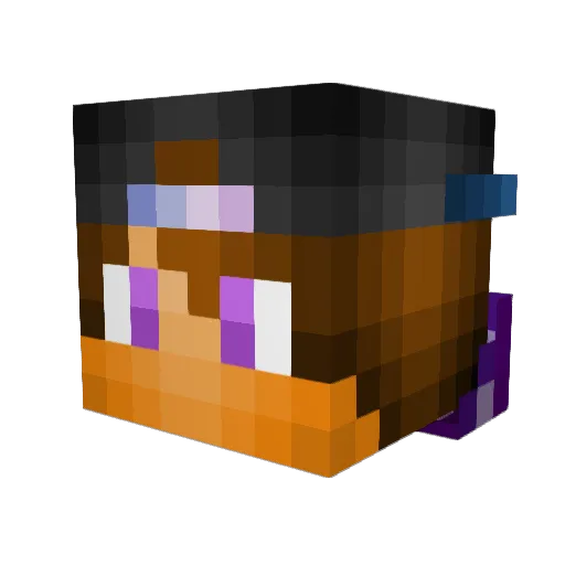 Bodeskier88 Minecraft avatar head, 3D render